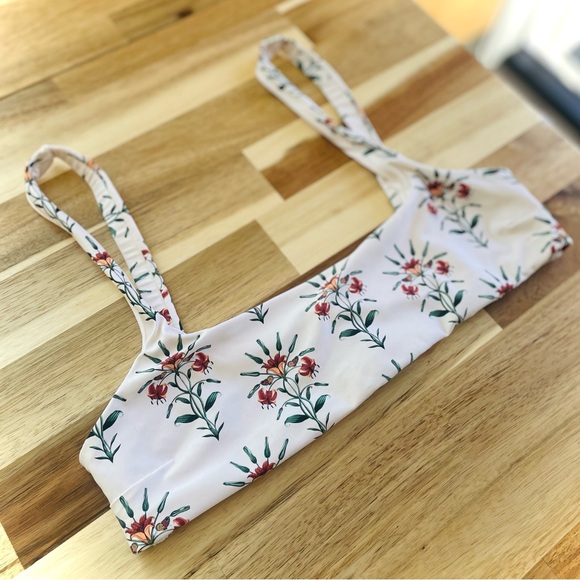 AGUA BY AGUA BENDITA | S / M | Havana Remedios Floral Print Strappy Bikini Top - Picture 10 of 12
